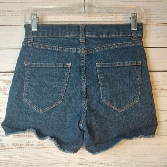 Streetwear Society Hight Rise Cut off Jean Shorts - Picture 7 of 11